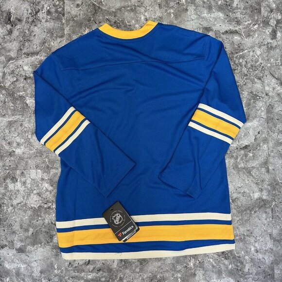 St Louis Blues Fanatics Youth  L/XL Jersey Blue New with tags NHL - Picture 2 of 5